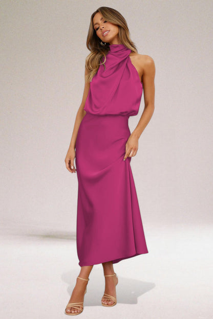 Norelia® | Satin Glamourklänning 