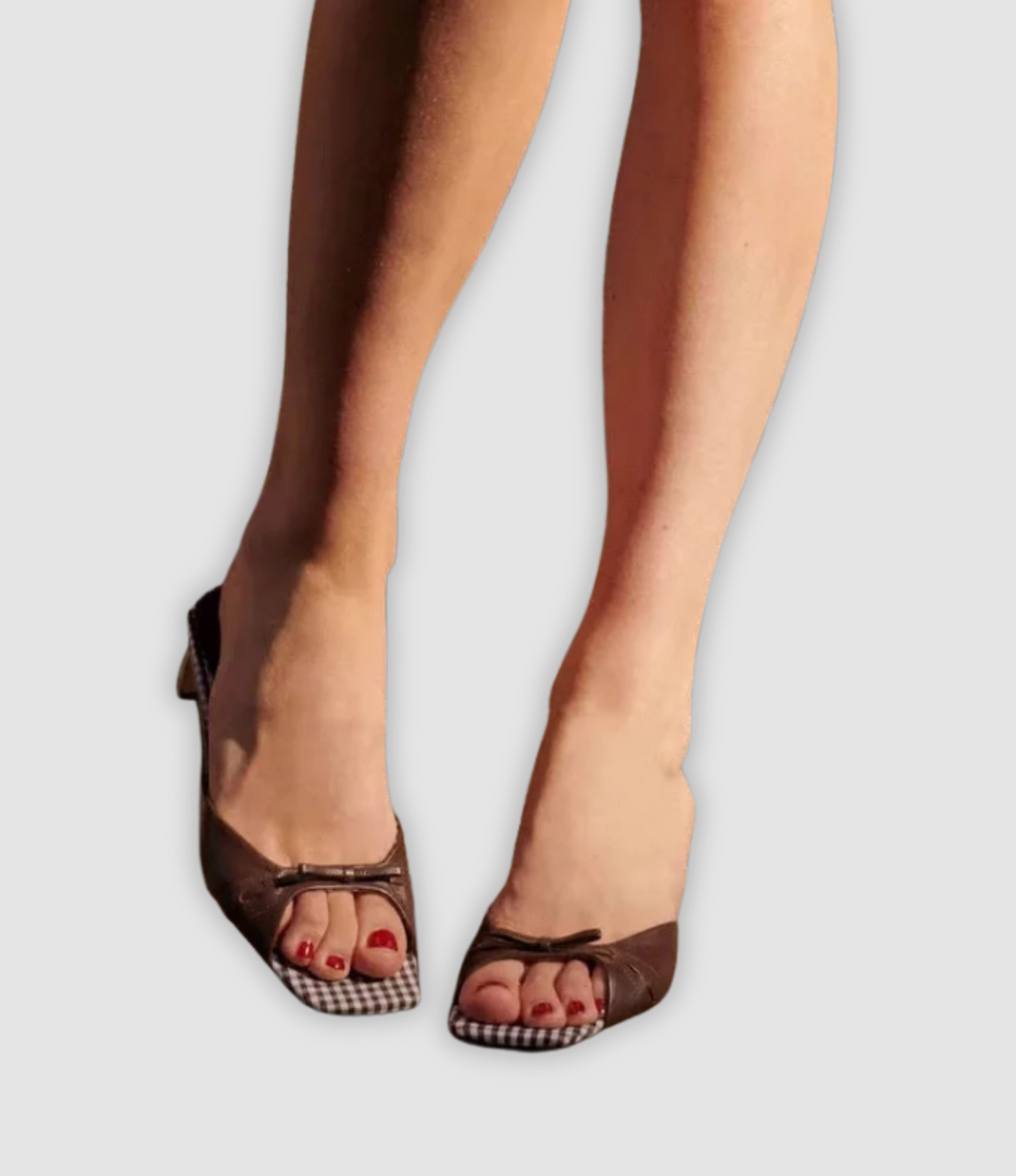 Adiana - Sandaler med Leopardenmuster und Schleife 