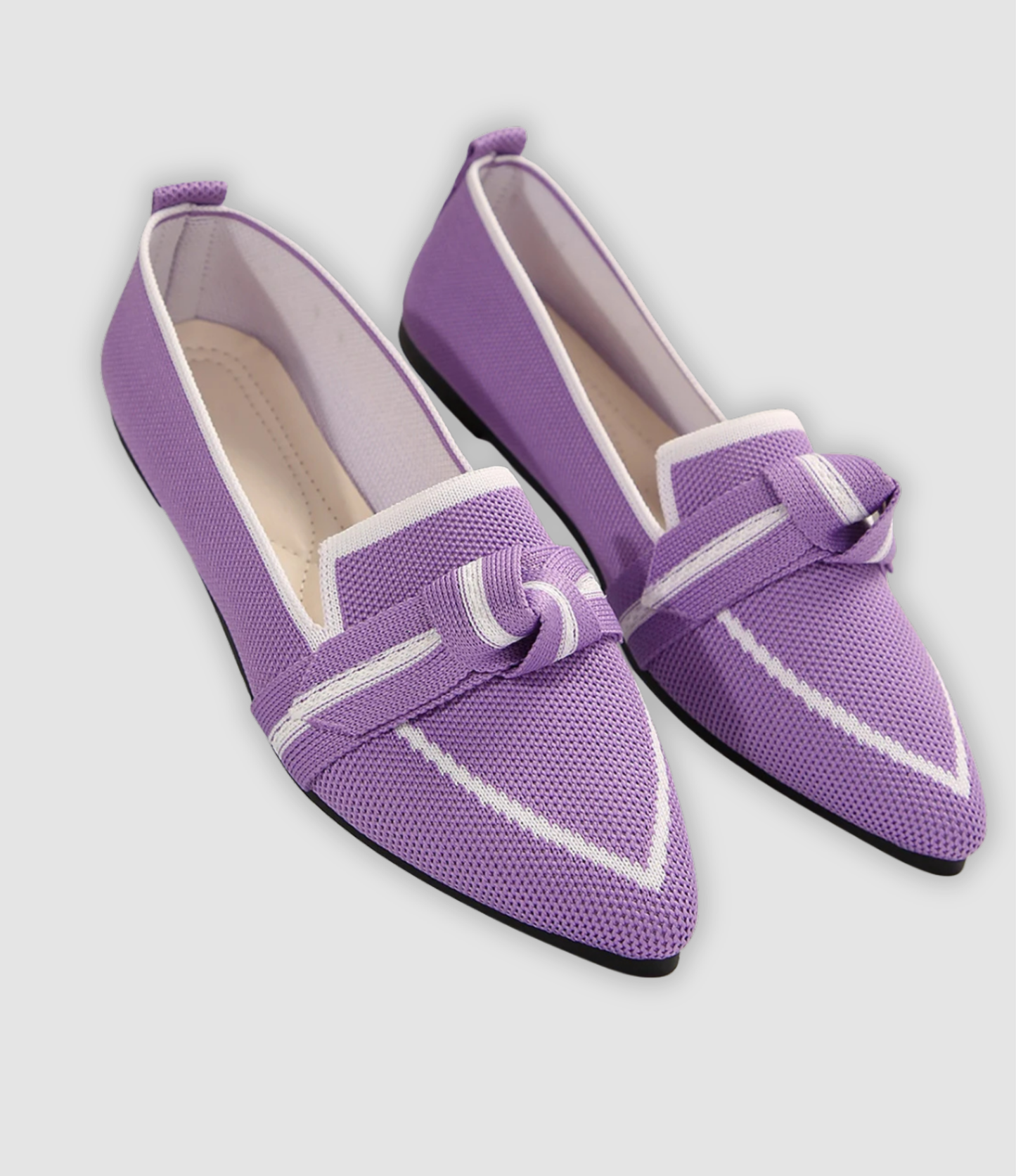 Evelina - Bequeme Mesh Loafers med Schleife