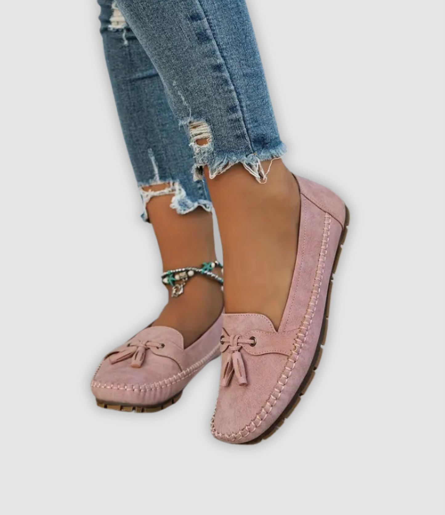 Angel - Klassiska Wild Leather Loafers med Quasten-detaljer
