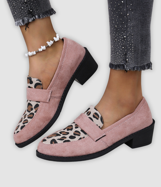 Gerda - Loafers med Leopardenmuster