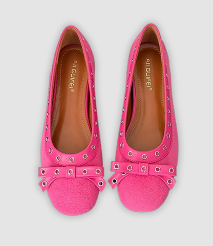 Leonie - Plateau-Slipper med Schmetterlingsknoten