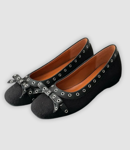 Leonie - Plateau-Slipper med Schmetterlingsknoten