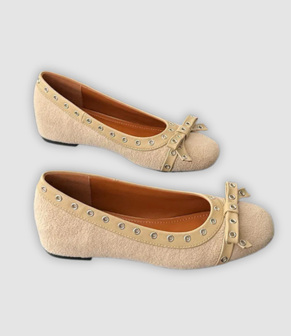 Leonie - Plateau-Slipper med Schmetterlingsknoten