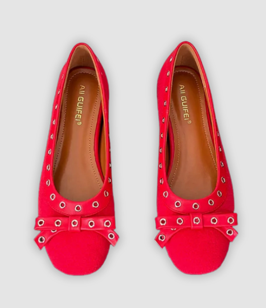 Leonie - Plateau-Slipper med Schmetterlingsknoten