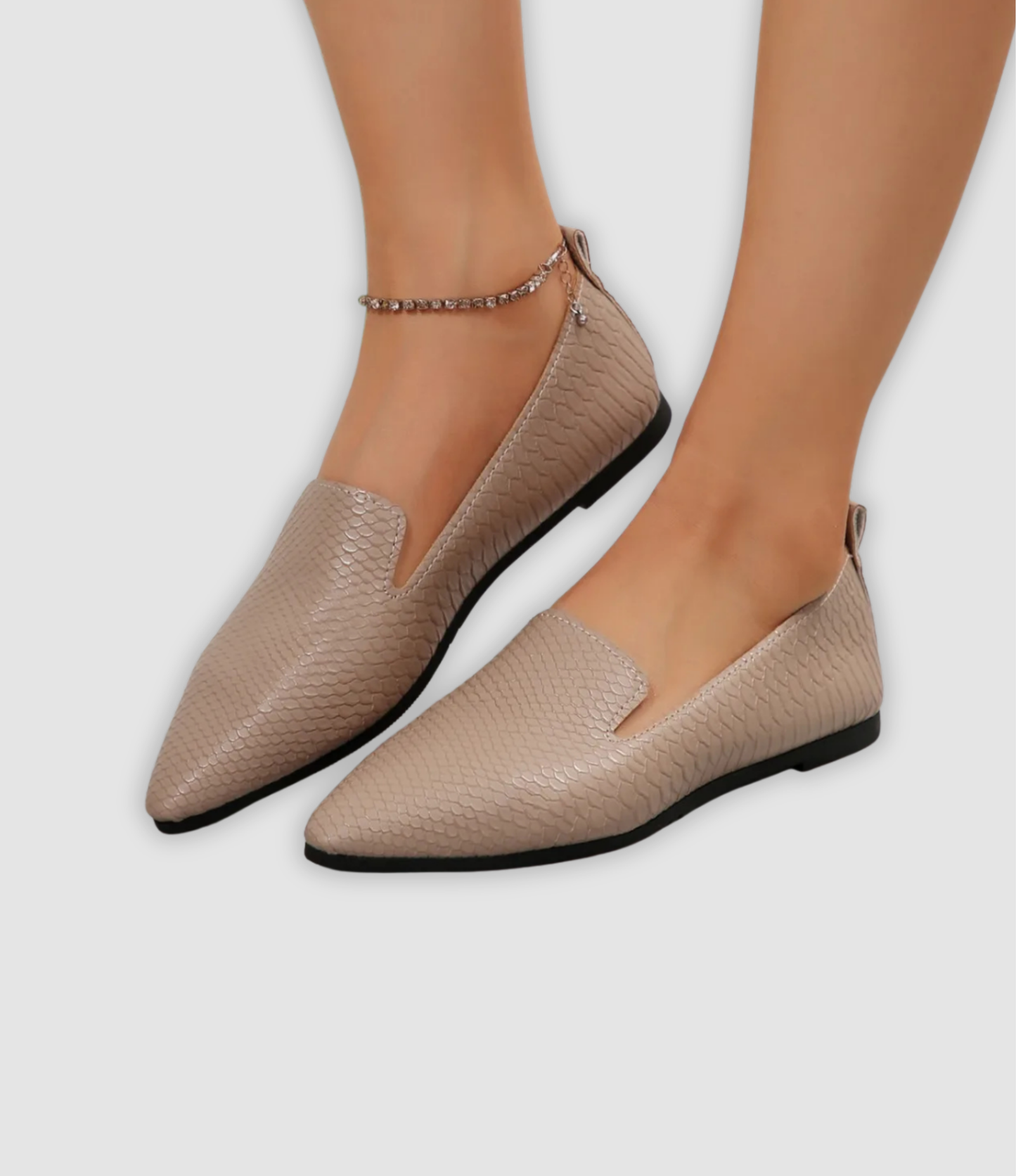 Rowan - Vintage läderloafers med spetsiga Zehenparti-detaljer