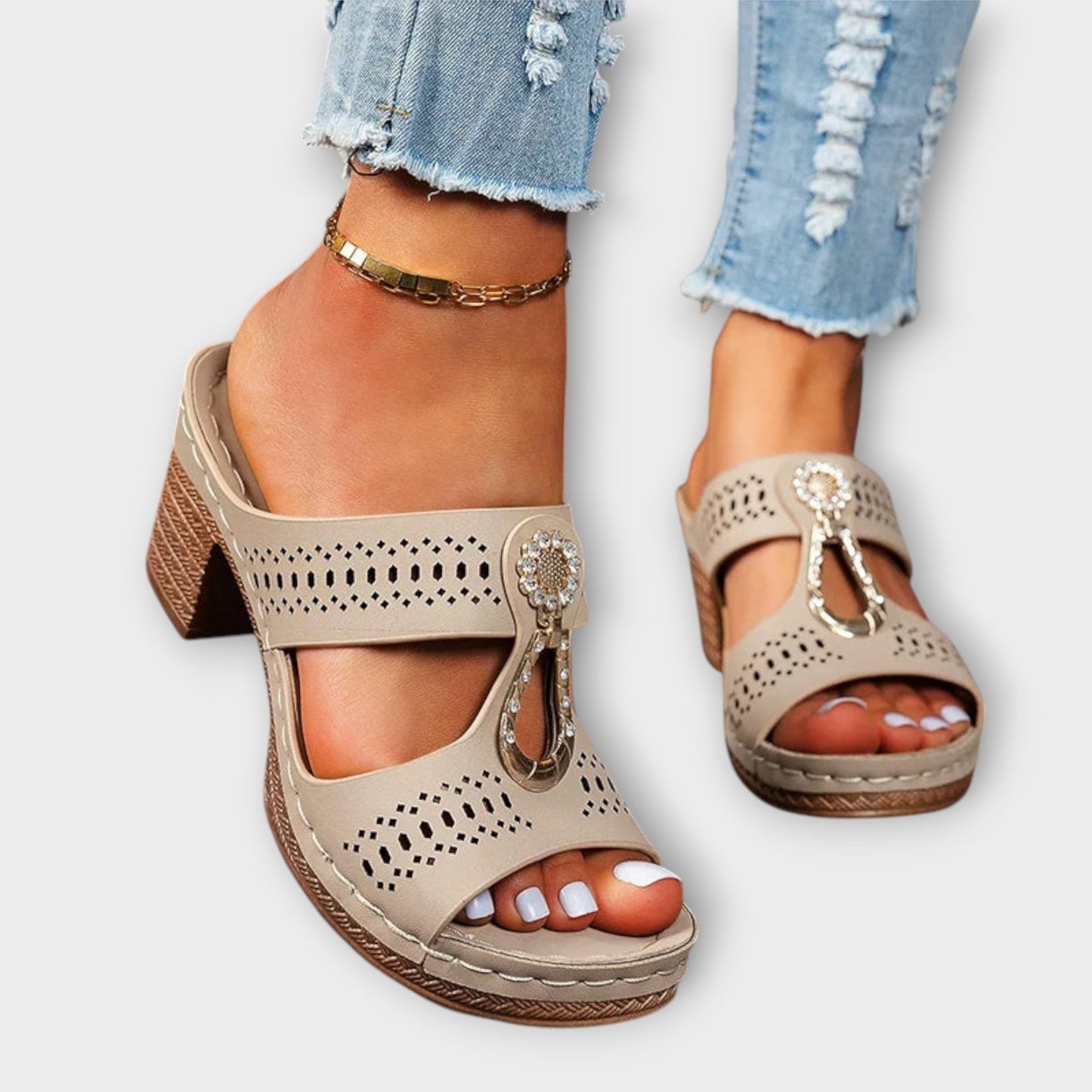 Maria - Silent and Bequeme ortopediska sandaler