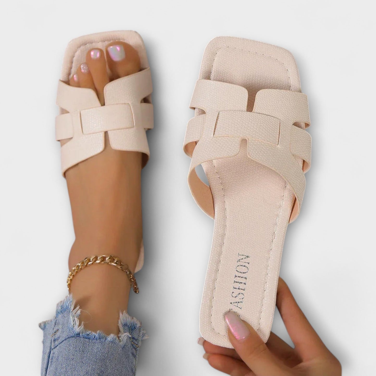 Diva - Flache-sandal för kvinnor