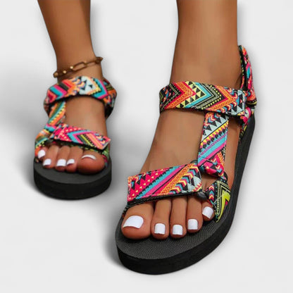 Sommerliche Flache Damen Sandaler från Hanfseil