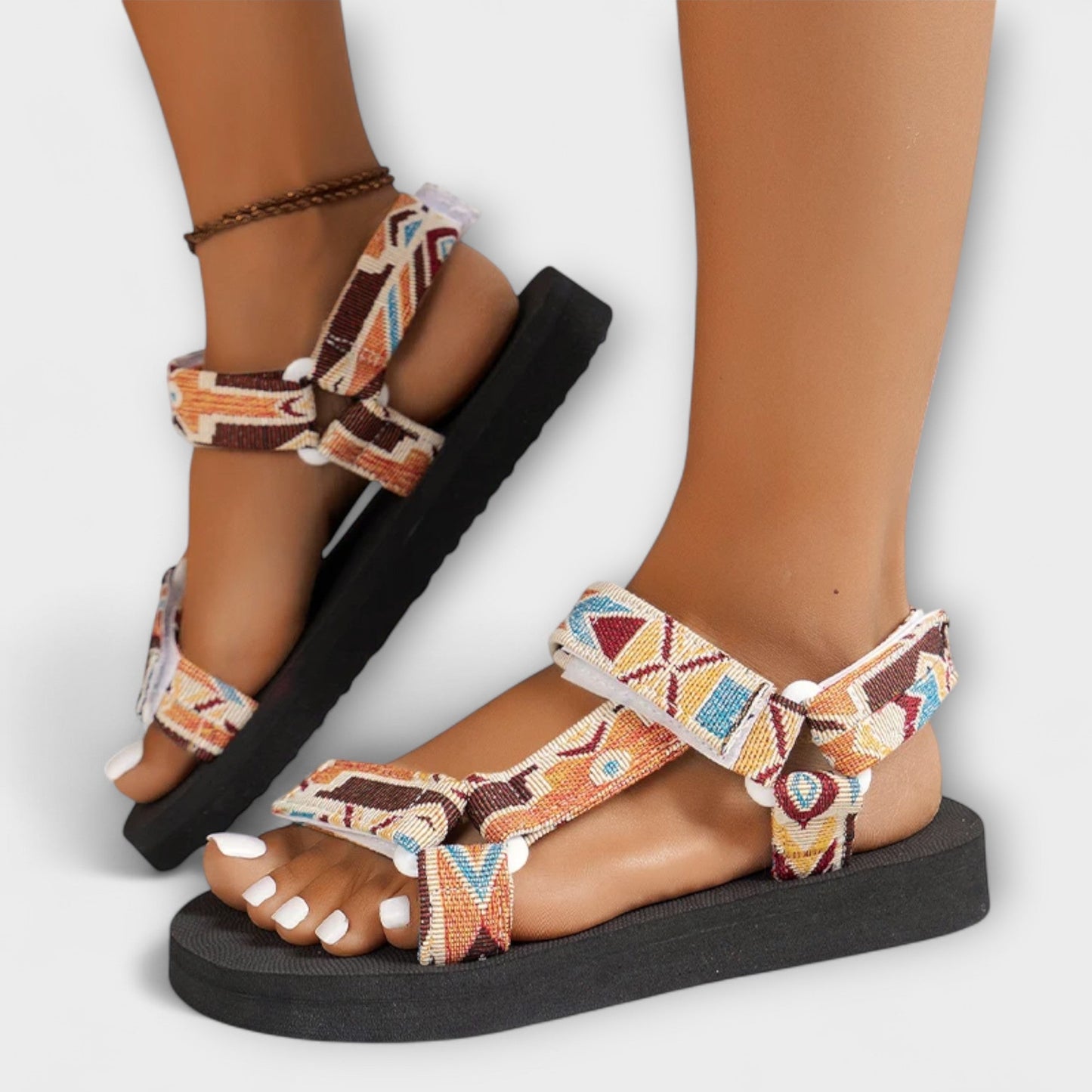 Sommerliche Flache Damen Sandaler från Hanfseil