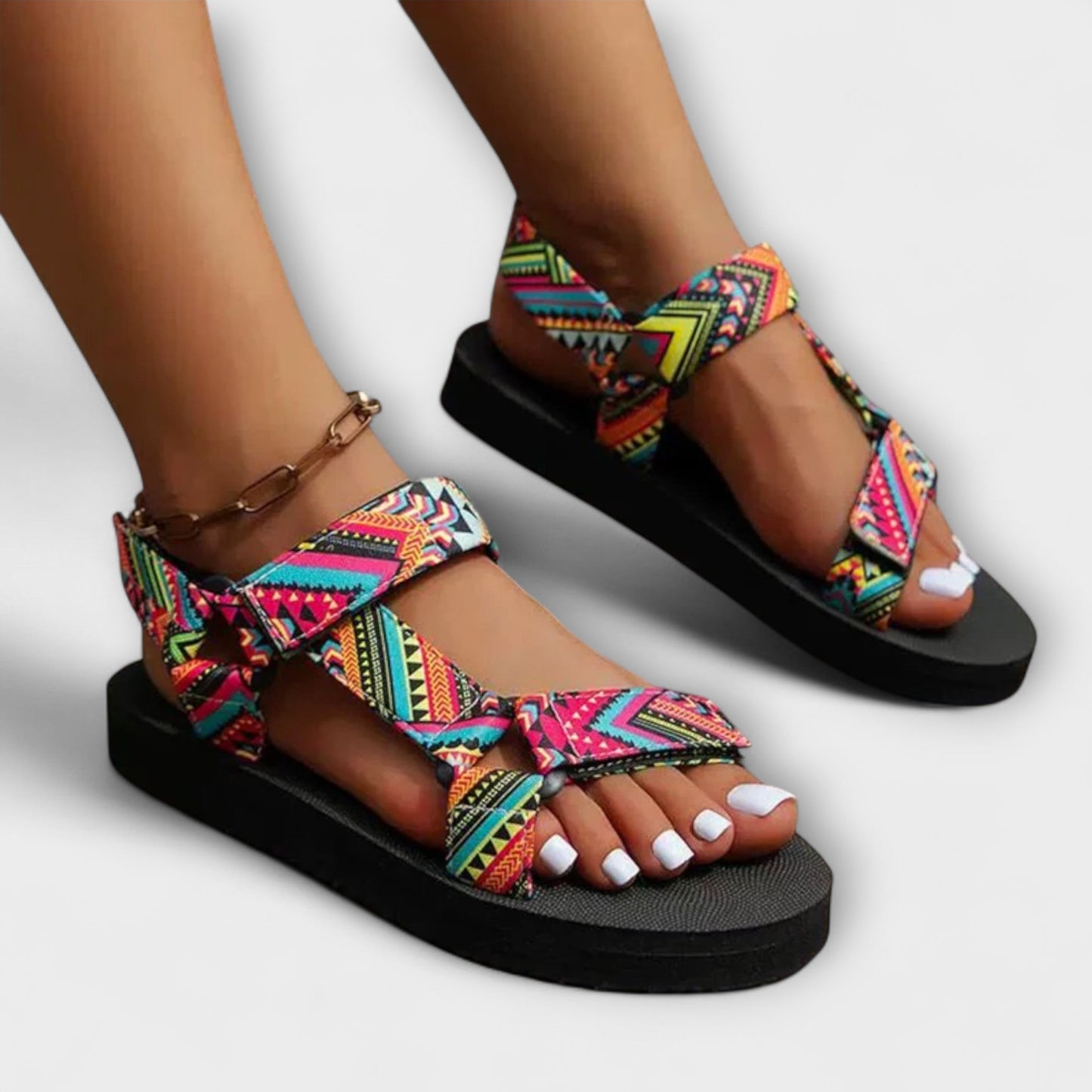 Sommerliche Flache Damen Sandaler från Hanfseil