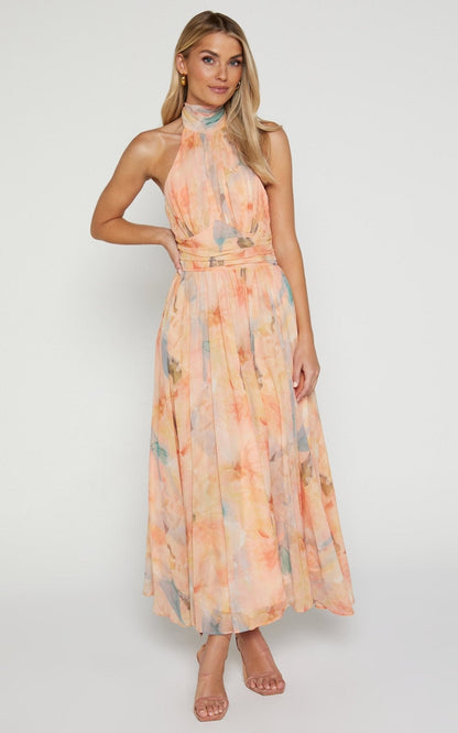 Antonella | Elegant Halterneck Maxiklänning