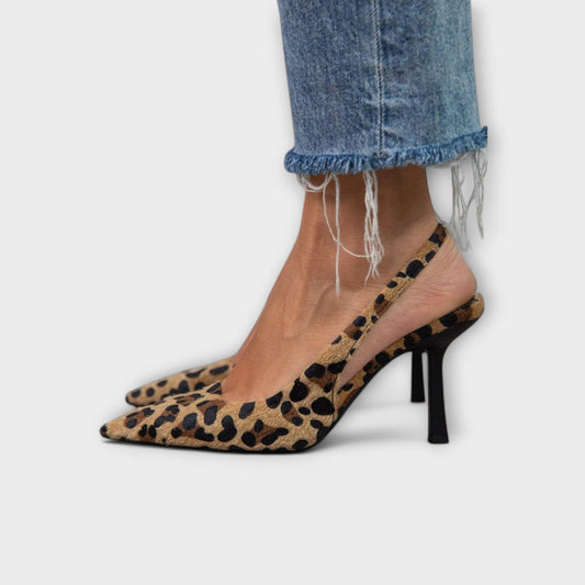 Liorina – Slingback med leopard-look