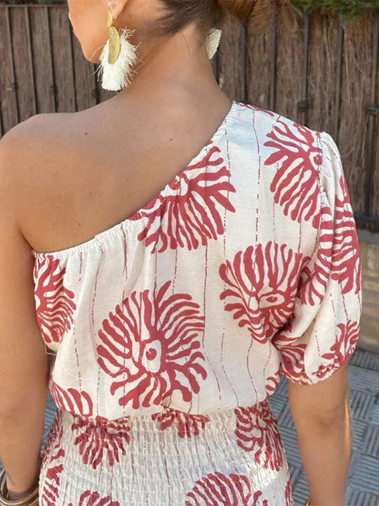 Bernadina | Avslappnad kort sommarklänning