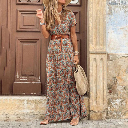 Liora | Maxiklänning i Ibiza i hippiestil + GRATIS bälte