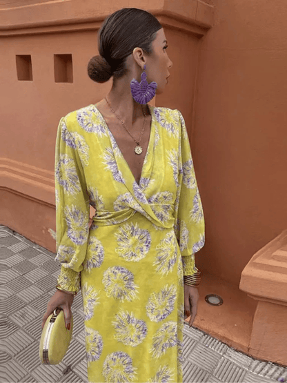 Marisella™ | Sommarklänning med blommigt tryck