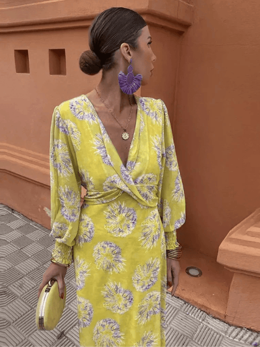 Marisella™ | Sommarklänning med blommigt tryck