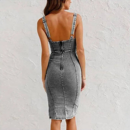 Mona | Denimklänning med linne