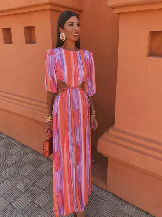 Paloma | Elegant klänning med utskärningar 
