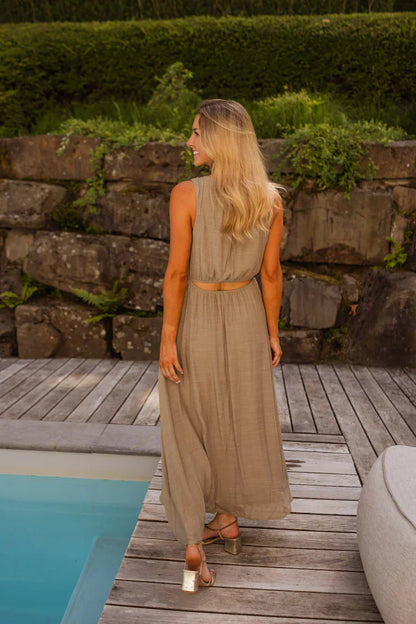 Norelia® | Sommarklänningen i elegant khaki