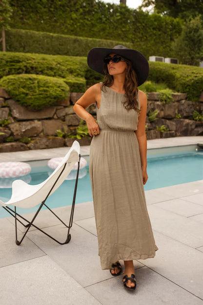 Norelia® | Sommarklänningen i elegant khaki