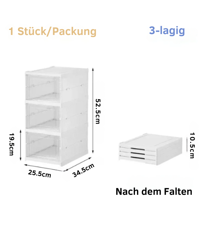Dammfri bärbar skoorganisatör