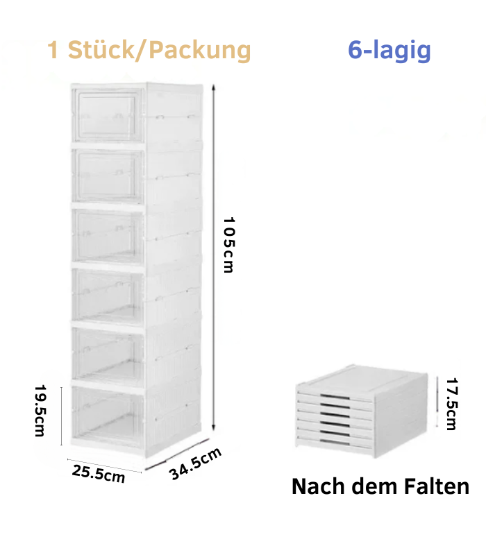 Dammfri bärbar skoorganisatör