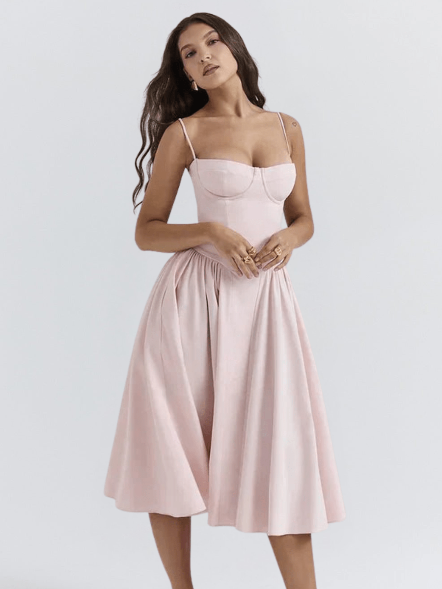 Valentine | Elegant retro midiklänning
