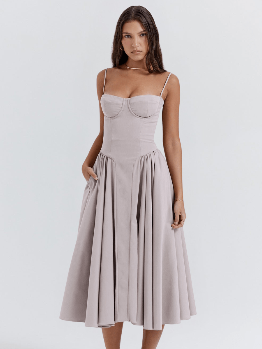 Valentine | Elegant retro midiklänning